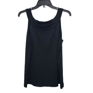 Dana‎ Buchman Designer Black Stretch Knit Round Neck Sleeveless Shell Tank Sz XL